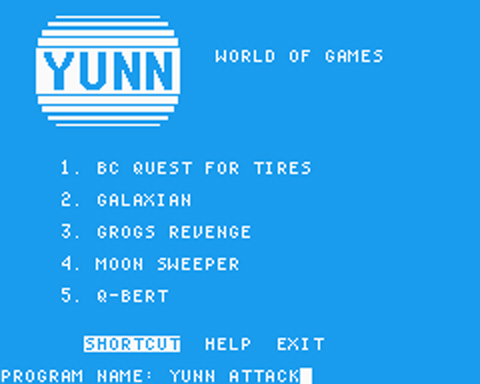 YUNN selection of an application program